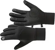[TEMPNAP] 1Pair Men Touchscreen Winter Gloves Warm Cycling and Outdoor Sports Gloves for Cold Weather Activities Breathable and Shock Absorbing Design