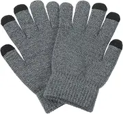 [POPETPOP] 1Pair Mens Cold Weather Touch Screen Gloves Full Finger Nonslip Motorcycle Gloves for Cycling Skiing and Outdoor Sports Warmth and Durability for All Activities