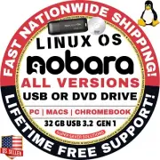 NOBARA LINUX OS - DVD/USB Flash Drive - KDE, GNOME, NVIDIA, STEAM HANDHELD, HTPC