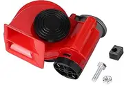 12V 120dB Compact Loud Air Horn Alarm Ideal For Auto And Motorcycle Featuring Snail Trumpet Made Of High Quality Materials With Wide Compatibility Easy Installation Professional