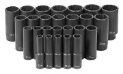 26-Piece 1/2 in. Drive Deep Length Metric Socket Set GRY-1726MD Brand New!