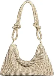 [YUWITA] Rhinestone Purse for Women Evening Bag Glitter Sparkly Mini Handbags