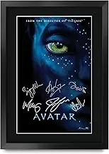 HWC Trading A3 FR Avatar Movie Poster The Cast Signed Gift FRAMED A3 Printed Autograph Film Gifts Print Photo Picture Display