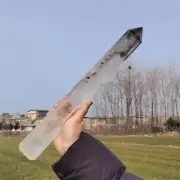 1.5kg Natural Clear Quartz Obelisk Quartz Cystal Point Wand Tower