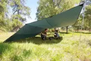DD Hammocks DD Tarp 5m x 5m (Olive Green) X-Large Lightweight Tarp for groups
