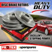 Protex Front + Rear Disc Brake Rotors for BMW 316i 318 E36 90-00 1.6 1.9L Solid