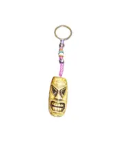 Tiki Mask KC-1111 Zipper Pull Keychain 2.75" H