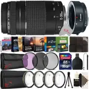 Canon EF 75-300mm III Lens + EF-EOS M Adapter + 16GB Accessory Kit