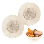 2 Pcs Bread Proofing Basket Cloth Liner Baking Dough Basket Cover Natural Rat...