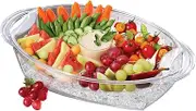 Prodyne Buffet on ice, 19.75" x 11.75", Clear