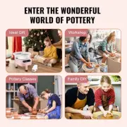 10 Inch Electric For Pottery Wheel with LCD Touch Screen and Foot Pedal for DIY