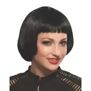 Black Flapper Sassy Wig