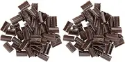 U Tip Hair Extension Granule, Glue in Hair Extensions 2 Bag Brown Hair Extensions Bonding Glue for Wigs and Versatile Applications