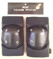 FOX KIDS AXIS KNEE GUARDS Black MX / ATV / BMX / MTB / Skateboard Riding Gear