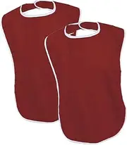 Generic 2 Pack Adult Feeding Bibs, Washable Clothing Protectors for Elderly Individuals
