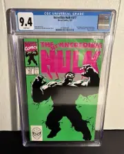 The Incredible Hulk Marvel Comics #377 1/91 CGC Graded 9.4 White Pages