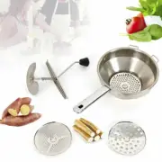 Professional Rotary Food Mill with 3 Blades Mouli Ricer Mash Masher
