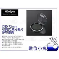 在飛比找PChome商店街優惠-數位小兔【Miview CND 72mm 可調式 偏光減光鏡