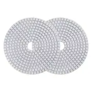 5-Inch 100 Grits Diamond Polishing Pad Wet/Dry for Stone Concrete Marble 2pcs