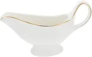 BEBEMOKO Ceramic Gravy Boat Mini Milk Jug Western Food Sauce Pitcher for Dipping Sauces
