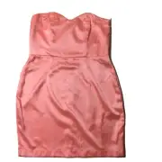 Strapless Fitted Short Dress Supre M Candy Pink