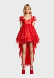 [Sugar Thrillz] Wonderful Tonight High-Low Dress