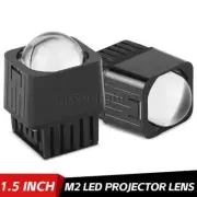 2X 1.5'' Mini Headlight LED Projector Lens High Beam 6000K Retrofit Universal