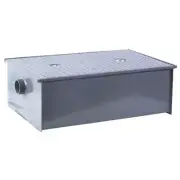 100 lbs Low Profile Steel Grease Trap - 50 GPM