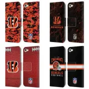 OFFICIAL NFL CINCINNATI BENGALS GRAPHICS LEATHER BOOK CASE FOR APPLE iPOD TOUCH