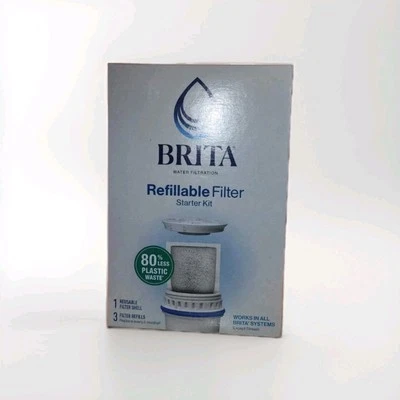 Brita Water Filtration Refillable Filter Starter Kit