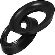 Hohopeti 2pcs Urinal Seal Ring Sturdy Urinal Seal Rubber Drain Gasket Sturdy Drain Gasket Black Rubber