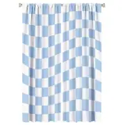 70s Retro Checkerboard Curtains,Abstract Hippie Funky Modern Design Geometric...