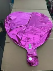 Fuchsia Heart Shaped Foil Balloon New!!!