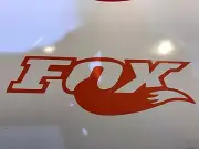 4x ORANGE Fox Shox Tail Vinyl Decal Sticker Forks /Mountain Bike / Frame Set