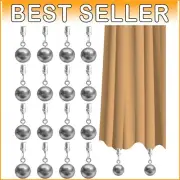 Outdoor Curtain Weights - 16 Heavy-Duty Clips for Drapery and Tablecloths