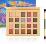 20 Colors Eyeshadow Palette,Matte Eye Shadow Palette with Mirror and Brush,Long Lasting Eyeshadow Powder,Waterproof Eye Makeup