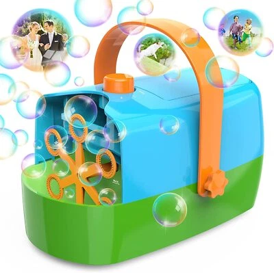 Bubble Machine, Automatic Bubble Blower with Concave Tank, Durable Bubble Maker