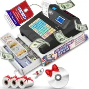All-in-one cash register with printer, dual display, secure cash drawer - NIB