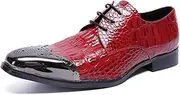 [Generic] Oxford for Man Formal Shoes Lace Up Genuine Leather Luxury Stereoscopic Texture Delicate Metal Toe