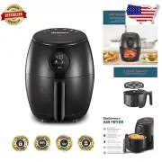 Cook with Confidence: 2.1Qt Compact Programmable Air Fryer - Guilt-Free Frying