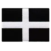 CORNWALL FLAG PATCH CORNISH EMBLEM embroidered iron-on ENGLAND UK UNITED KINGDOM
