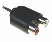 Dual RCA (female) to 3.5mm (male)
