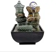 Desktop Creative Geometric Desktop Fountain Living Room Crafts Home Decoration Ornaments