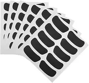 BESTonZON 14 Sheets Football Match Cheering Face Stickers Black Eye Decals for Fans