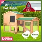 TOPET Wooden Chicken Coop Rabbit Hutch Large House Run Outdoor Farm Pet Cage