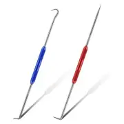 Pointed Scriber, 2 Pcs Metal Scribe Tool Hook and 45 Degree 90 Degree Tip6265