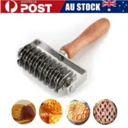 Stainless Pastry Lattice Cutter Roller Pie Baking Cookie Bread Pizza Dough Tool