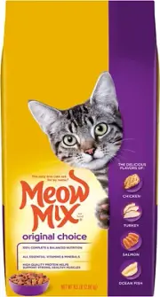 Meow Mix Original Choice Dry Cat Food, 6.3 lb. Bag