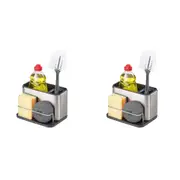2PK Joseph Joseph Surface Sink Accessories Tidy Caddy/Rack/Holder/Storage S/S
