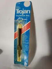 TROJAN c-104 wood countersink bit for 10/12 wood screws 1" Parker Mfg